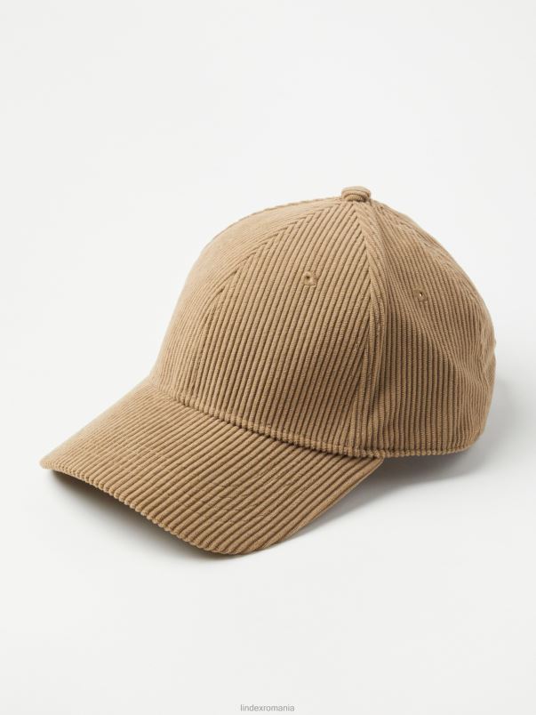 accesorii VHZ2F924 șapcă din catifea femei bej Lindex