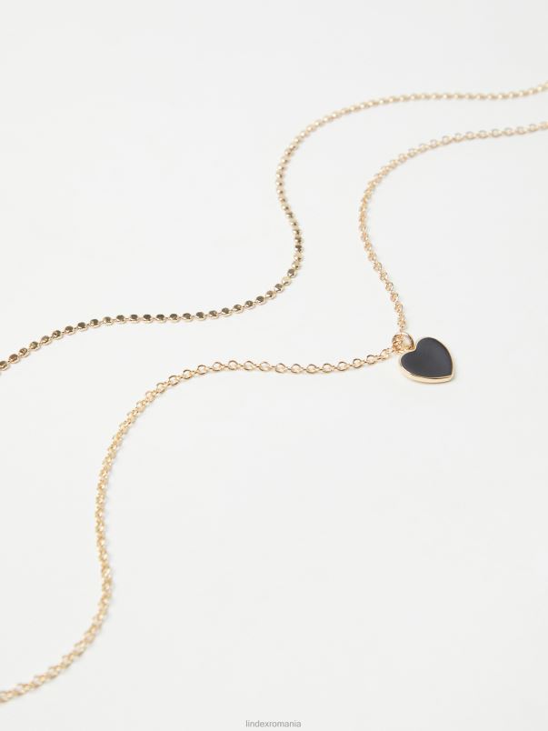 accesorii VHZ2F930 pachet de 2 colier femei aur Lindex