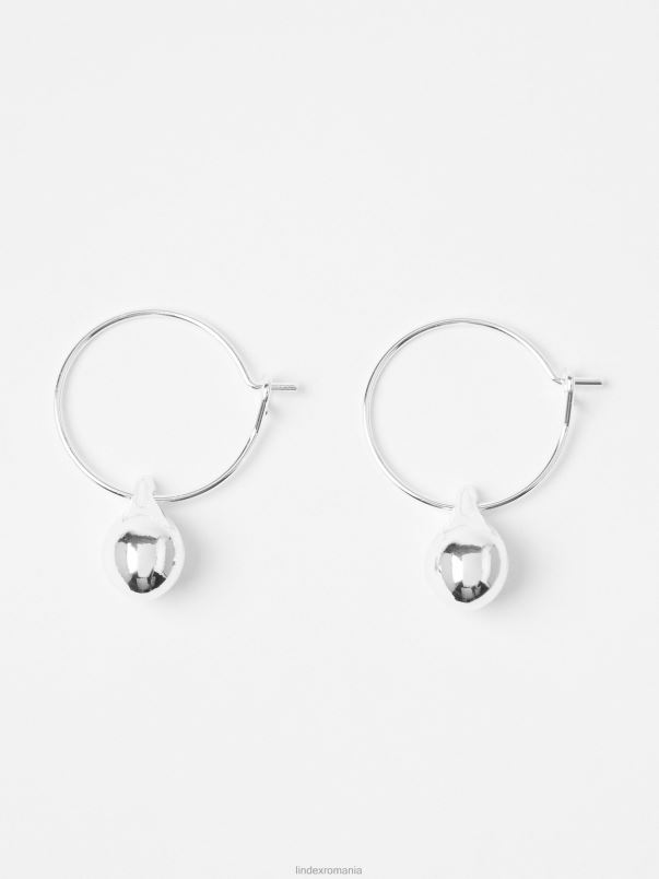 accesorii VHZ2F957 cercei cerc cu picătură femei argint Lindex