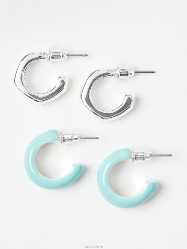 accesorii VHZ2F976 Pachet de 2 cercei cerc femei apă ușoară Lindex