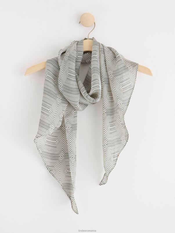 accesorii VHZ2F936 eșarfă din satin femei negru Lindex