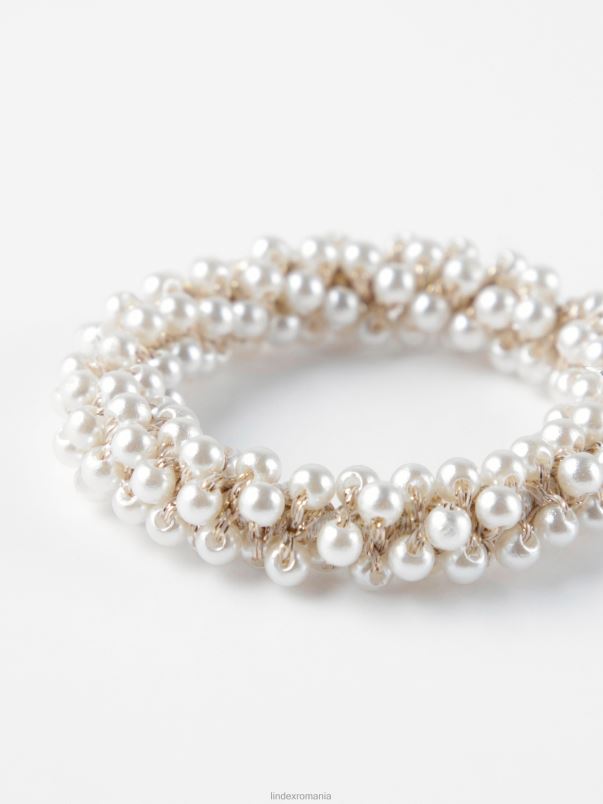 accesorii VHZ2F1004 elastic de par cu perle femei aproape alb Lindex