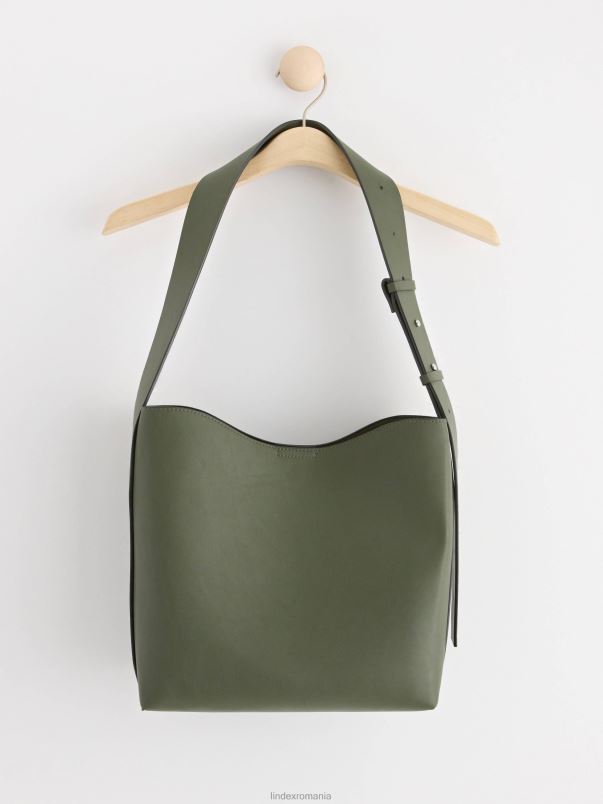 accesorii VHZ2F898 geantă mare în cruce femei kaki Lindex