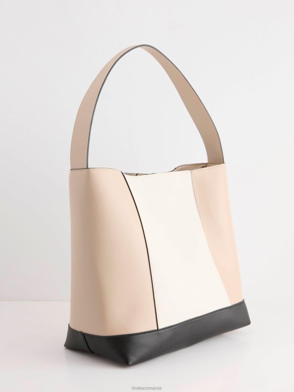 accesorii VHZ2F929 geantă mare pentru cumpărături femei bej Lindex