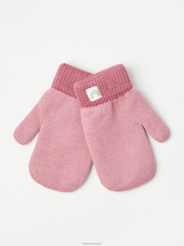 accesorii VHZ2F3956 mănuși bebelus roz praf Lindex
