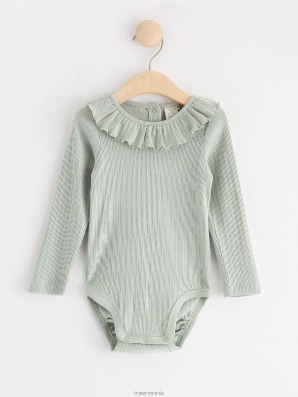 îmbrăcăminte VHZ2F3912 body cu maneci lungi bebelus turcoaz ușor praf Lindex