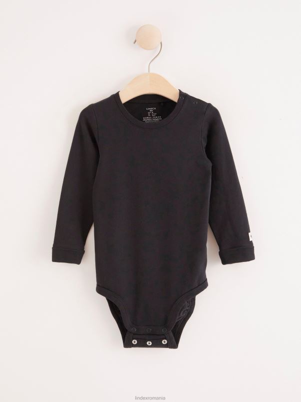 îmbrăcăminte VHZ2F4231 body cu maneca lunga bebelus negru Lindex