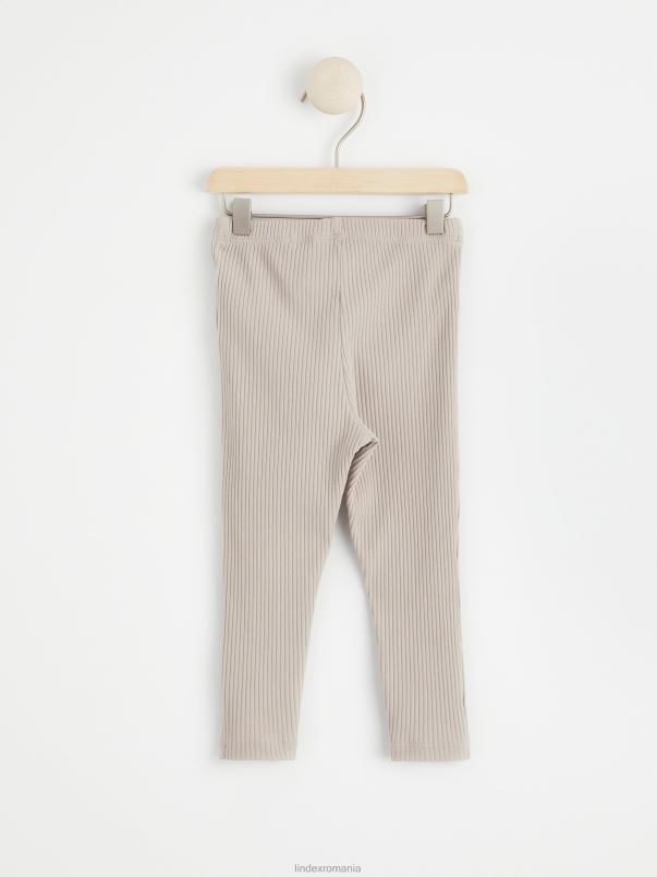 îmbrăcăminte VHZ2F4104 jambiere cu nervuri bebelus gri deschis Lindex