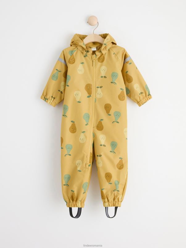 îmbrăcăminte VHZ2F4038 salopetă hidrofugă bebelus galben praf Lindex