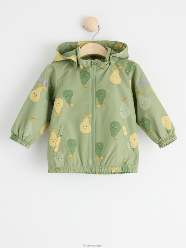 îmbrăcăminte VHZ2F4076 jachetă shell impermeabilă bebelus verde prăfuit Lindex
