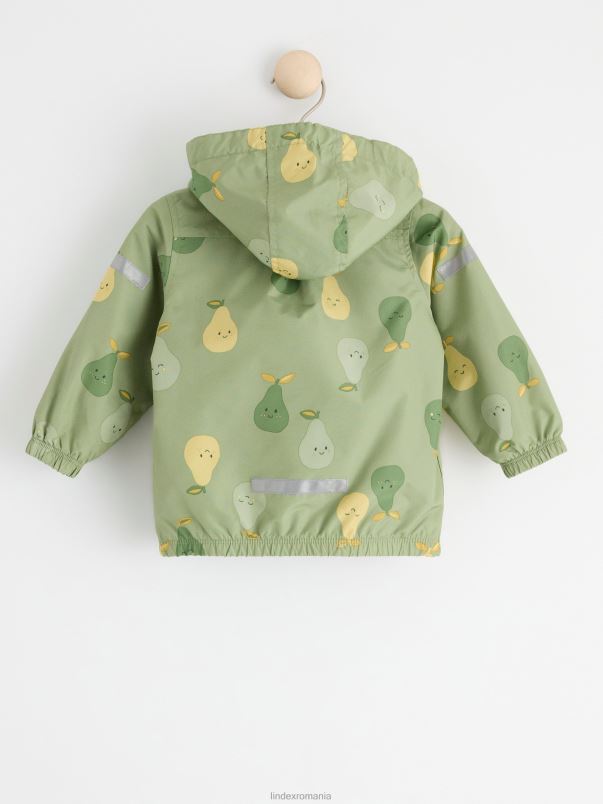îmbrăcăminte VHZ2F4076 jachetă shell impermeabilă bebelus verde prăfuit Lindex