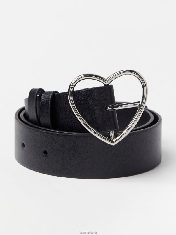 accesorii VHZ2F3115 centura cu inima copii negru Lindex