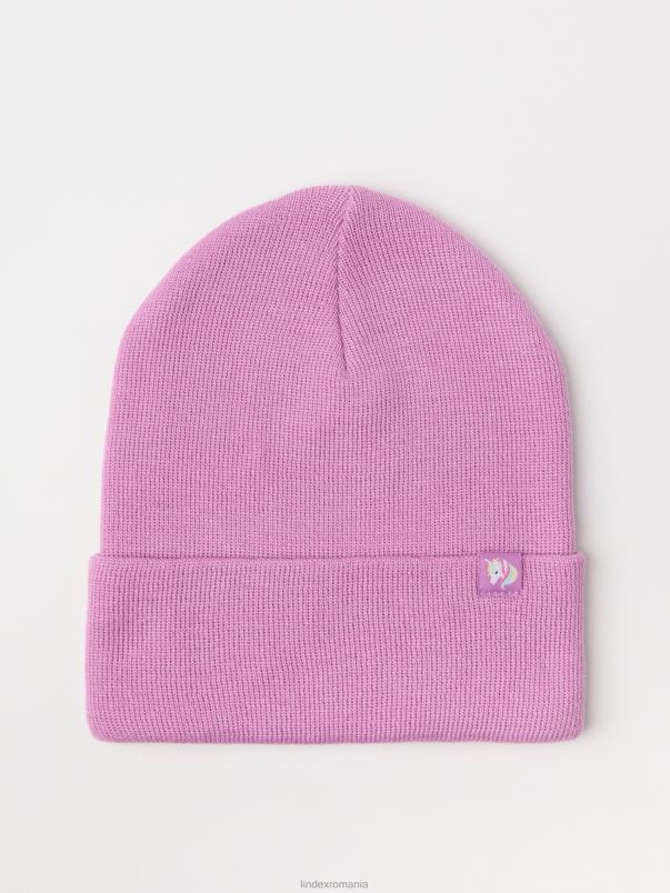 accesorii VHZ2F3116 bonetă tricotată copii liliac praf deschis Lindex