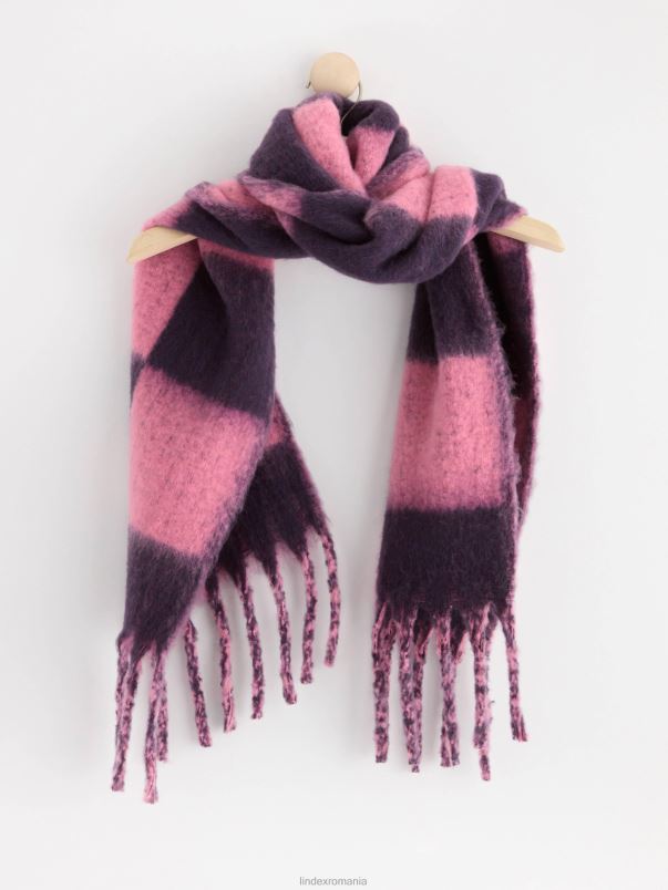 accesorii VHZ2F3118 eșarfă cu carouri copii roz Lindex