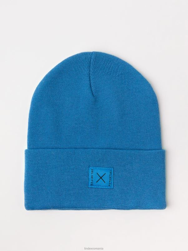 accesorii VHZ2F3181 bonetă tricotată copii albastru Lindex