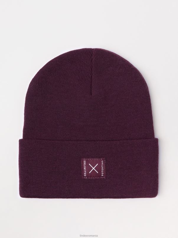 accesorii VHZ2F3183 bonetă tricotată copii liliac închis Lindex
