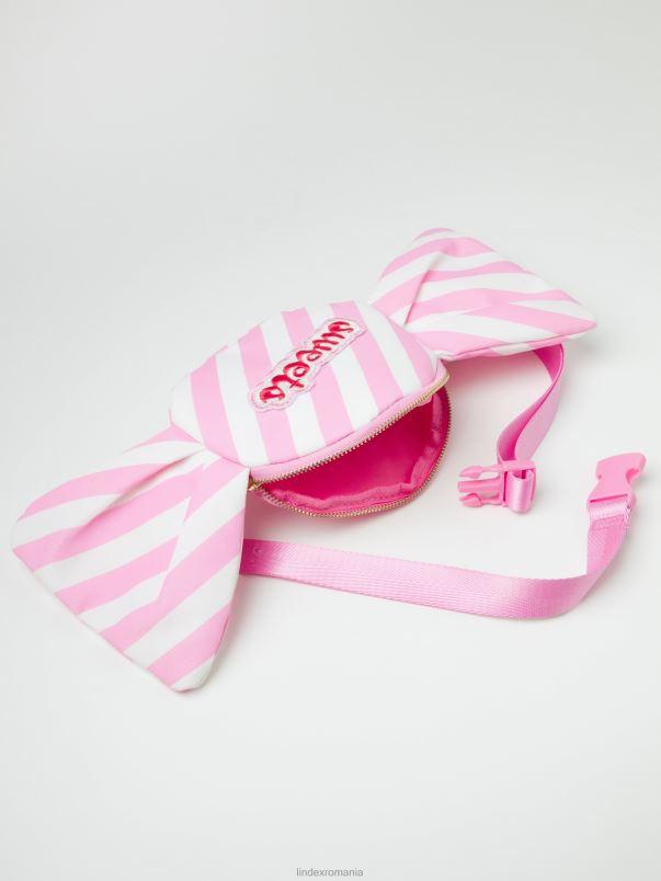 accesorii VHZ2F3260 pungă de bomboane cu dungi copii roz deschis Lindex