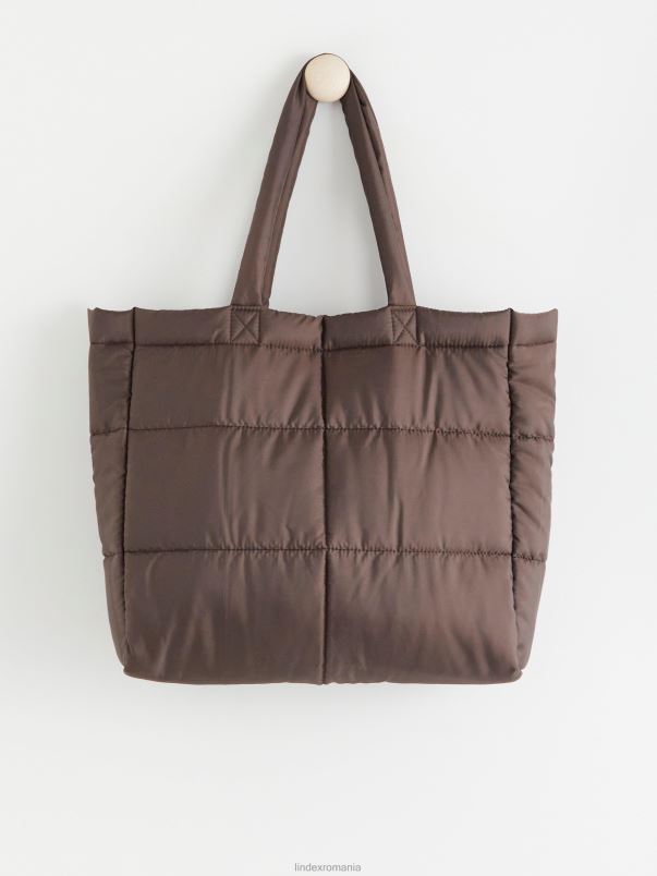 accesorii VHZ2F3266 geantă tip puffer copii maro praf închis Lindex