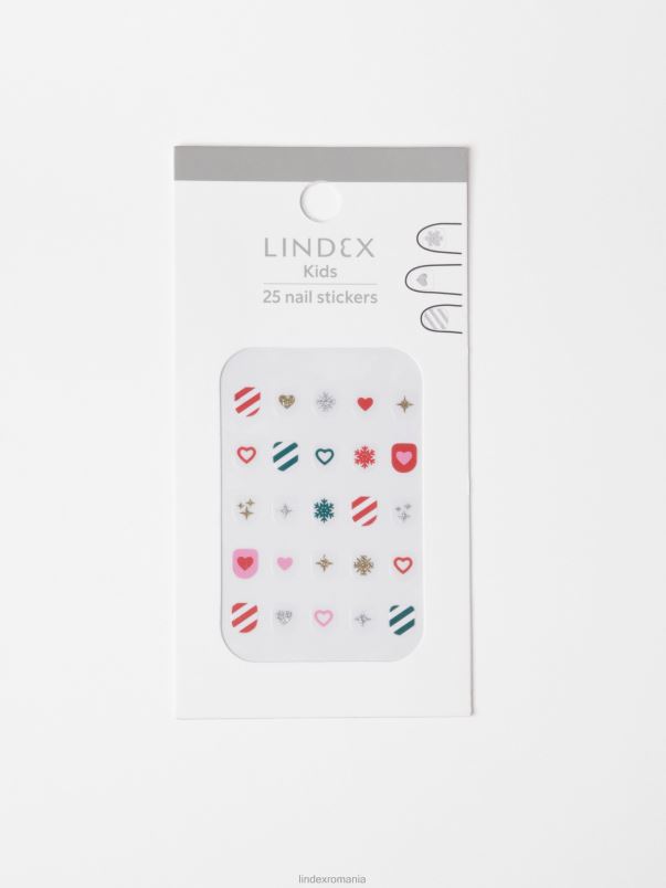 accesorii VHZ2F3372 autocolante pentru unghii copii roșu Lindex