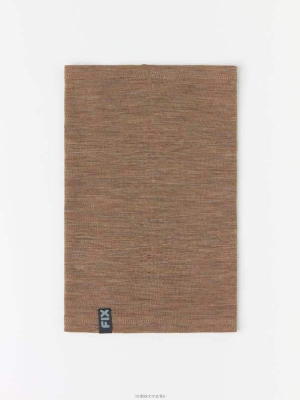 accesorii VHZ2F3060 fix eșarfă tub din lână merinos copii melange maro Lindex