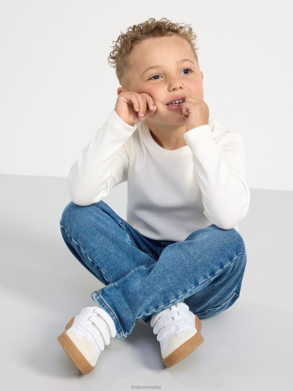 îmbrăcăminte VHZ2F3797 blugi conici cu talie obișnuită copii denim Lindex