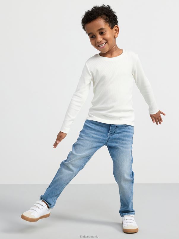 îmbrăcăminte VHZ2F3808 blugi conici cu talie obișnuită copii denim Lindex