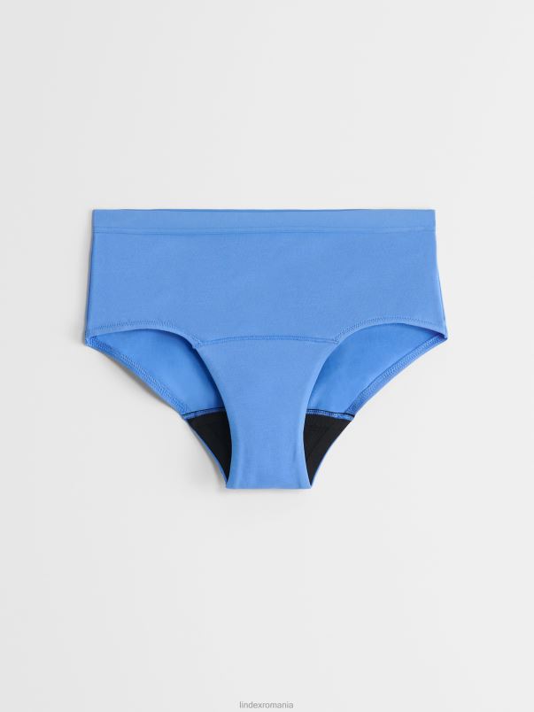 îmbrăcăminte VHZ2F3523 proiectat pentru adolescenți hiphugger perioada de dovadă - chiloți de perioadă de absorbție mijlocie-înaltă copii albastru deschis praf Lindex