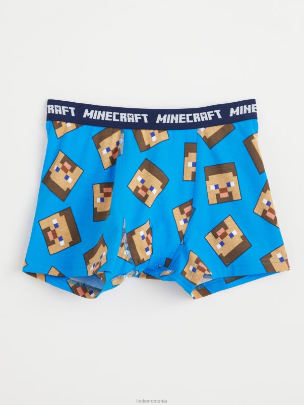 îmbrăcăminte VHZ2F3623 boxer cu minecraft copii albastru Lindex