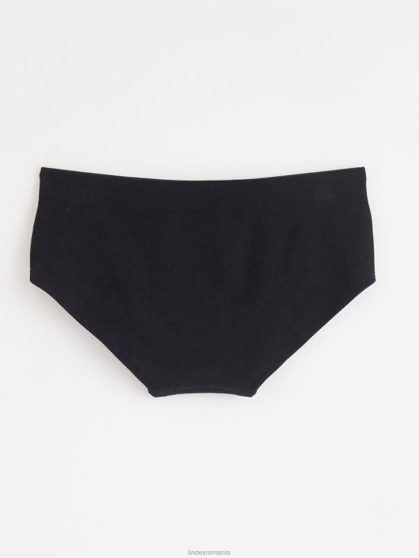 îmbrăcăminte VHZ2F3688 slip cu coaste fără cusături copii negru Lindex