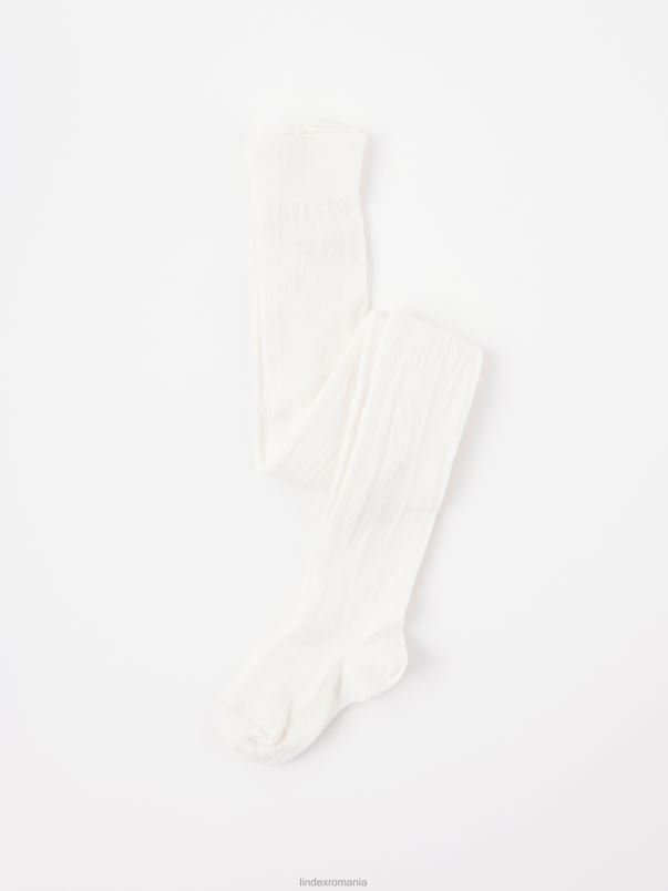 îmbrăcăminte VHZ2F3708 colanti din amestec de lana copii alb de iarnă Lindex