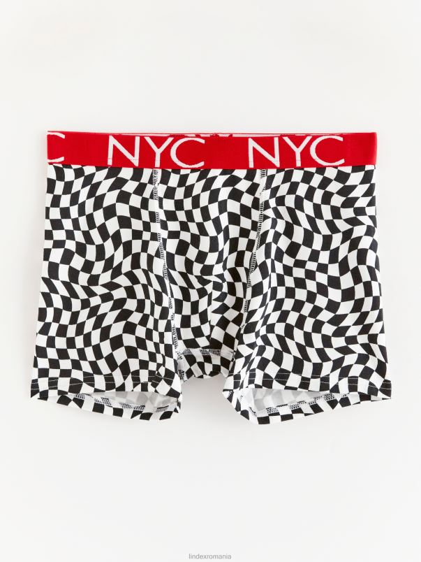 îmbrăcăminte VHZ2F3715 boxer cu carouri copii negru Lindex