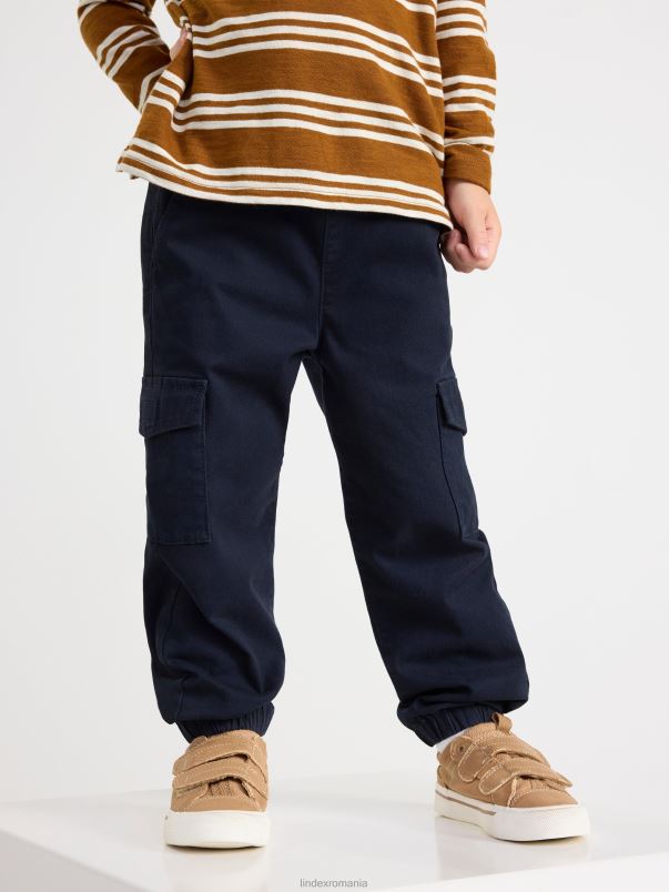 îmbrăcăminte VHZ2F2478 pantaloni cargo copii bleumarin inchis Lindex