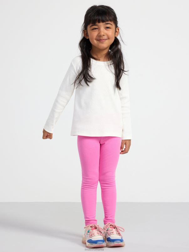 îmbrăcăminte VHZ2F2493 jambiere cu interior periat clasic copii roz Lindex