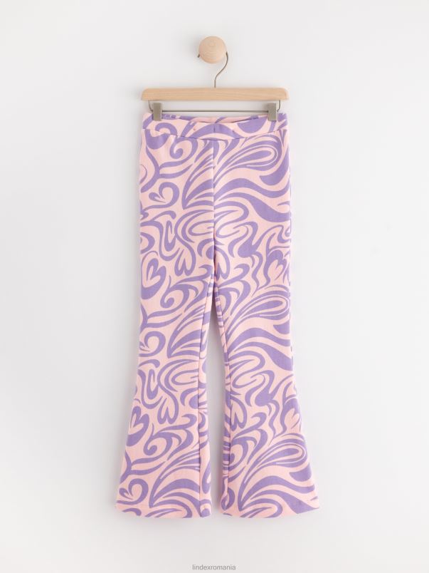 îmbrăcăminte VHZ2F2500 pantaloni evazați copii roz deschis Lindex