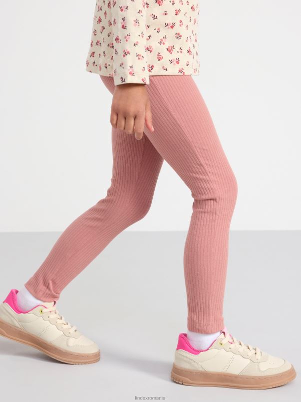 îmbrăcăminte VHZ2F2516 jambiere striate copii roz praf Lindex