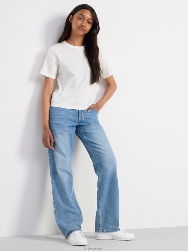 îmbrăcăminte VHZ2F2517 blugi stella drepti cu talie obișnuită copii denim lejer Lindex