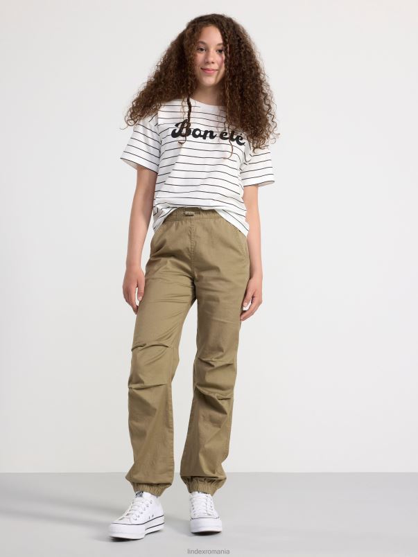 îmbrăcăminte VHZ2F2521 pantaloni de parașuta copii verde Lindex