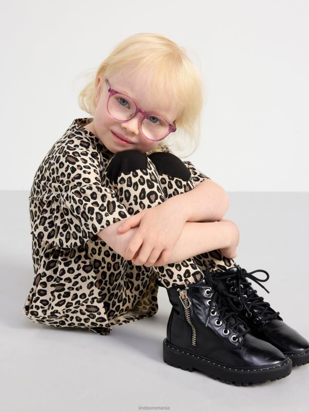 îmbrăcăminte VHZ2F2535 jambiere cu model leopard copii bej deschis Lindex