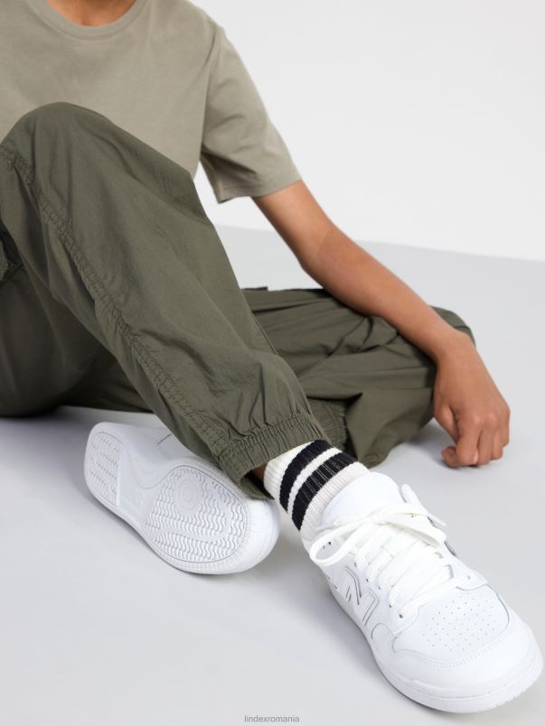 îmbrăcăminte VHZ2F2555 pantaloni cargo vilgot copii kaki întunecat praf Lindex