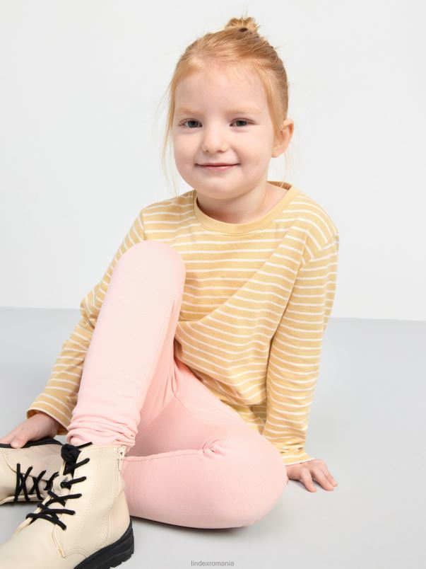 îmbrăcăminte VHZ2F2584 jambiere cu interior periat copii roz praf deschis Lindex