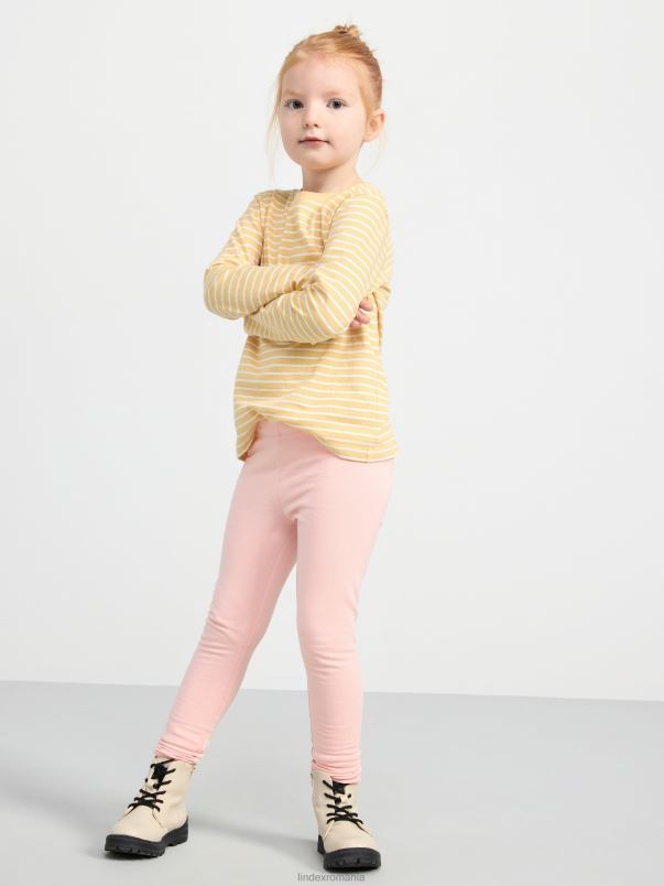 îmbrăcăminte VHZ2F2584 jambiere cu interior periat copii roz praf deschis Lindex