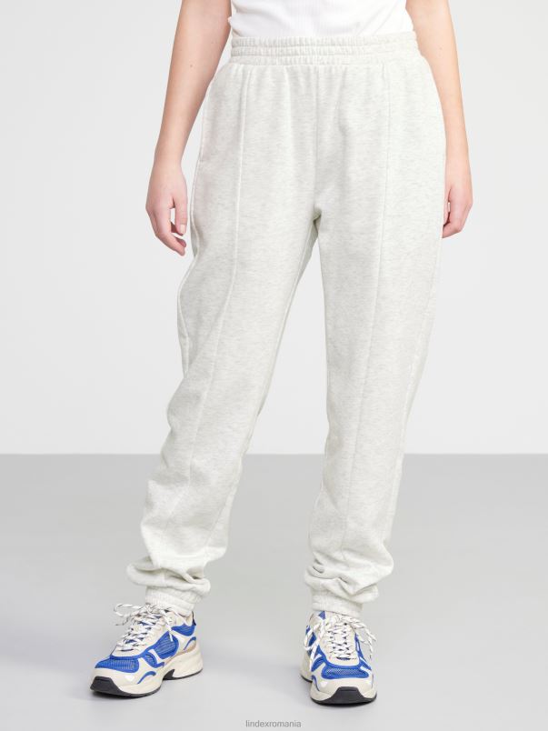 îmbrăcăminte VHZ2F2599 pantaloni de jogging cu interior periat copii melange gri deschis Lindex