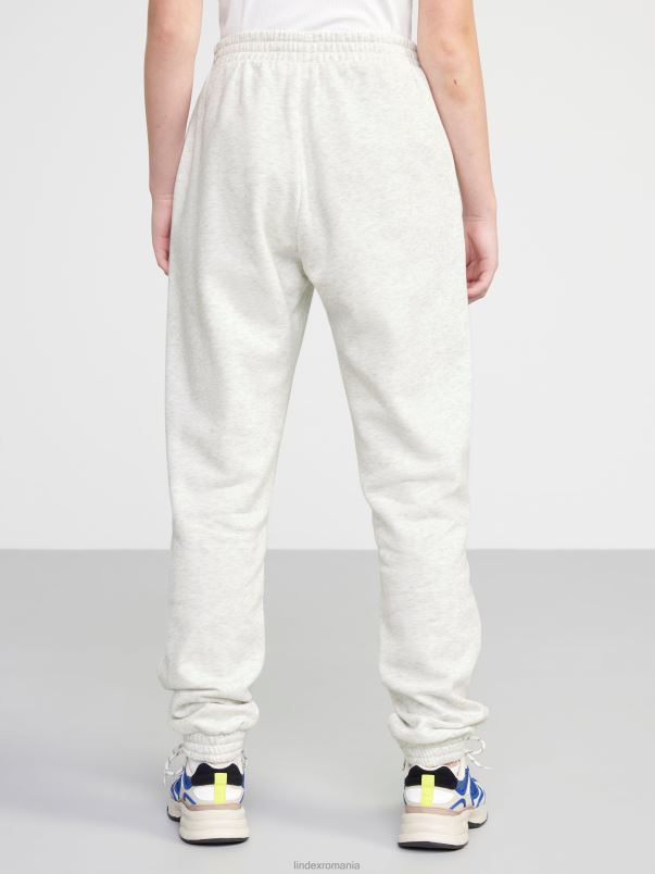 îmbrăcăminte VHZ2F2599 pantaloni de jogging cu interior periat copii melange gri deschis Lindex