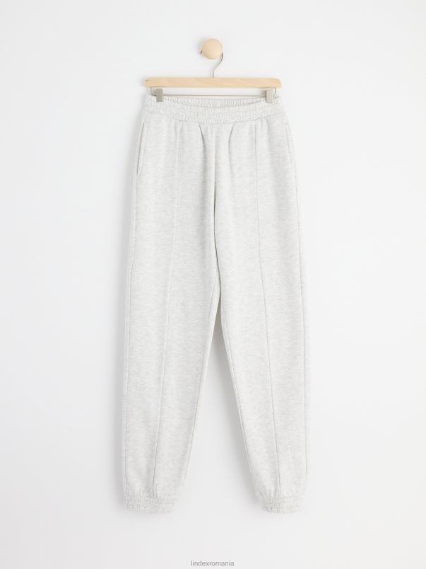 îmbrăcăminte VHZ2F2599 pantaloni de jogging cu interior periat copii melange gri deschis Lindex