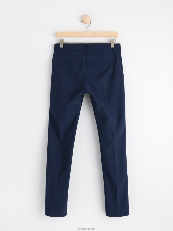 îmbrăcăminte VHZ2F2622 pantaloni drepti cu talie obișnuită copii marina Lindex