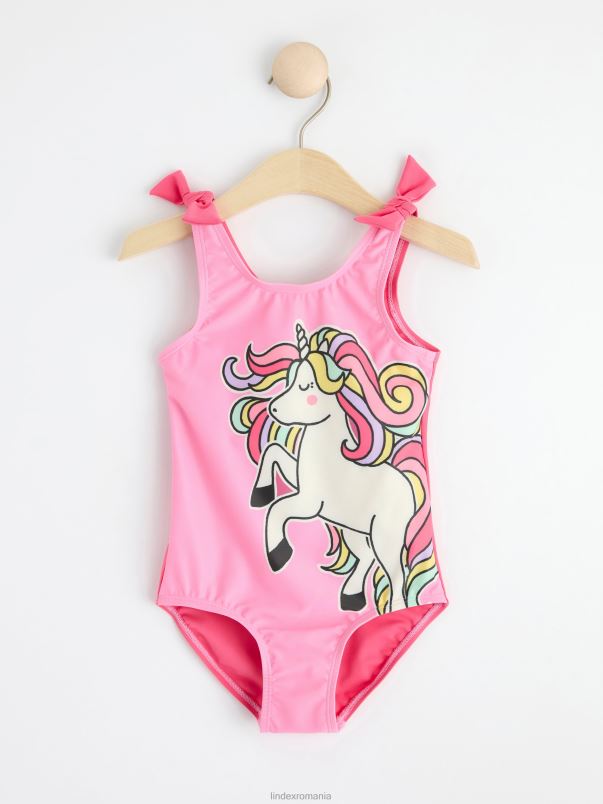 îmbrăcăminte VHZ2F3750 costum de baie cu unicorn copii roz Lindex