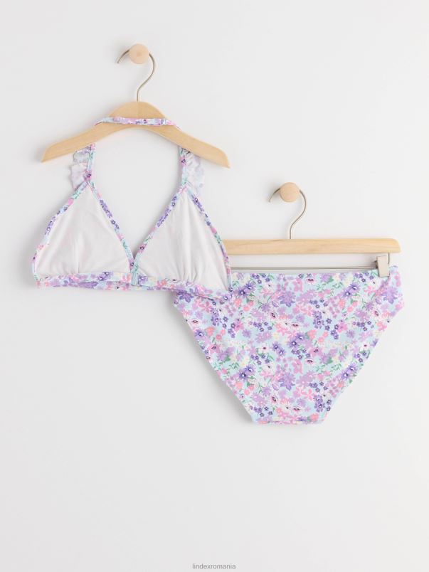 îmbrăcăminte VHZ2F3787 bikini cu model cu capul și volan copii liliac deschis Lindex
