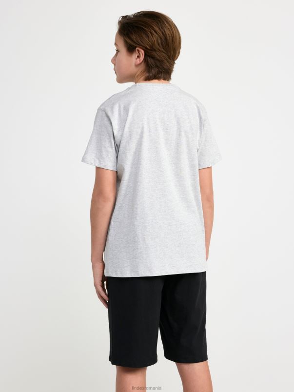 îmbrăcăminte VHZ2F3503 set cu imprimeu minecraft copii negru Lindex