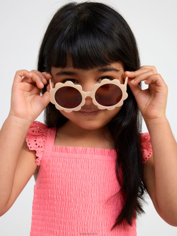 îmbrăcăminte VHZ2F3104 rochie cu bluza și broderie englezească copii roz Lindex