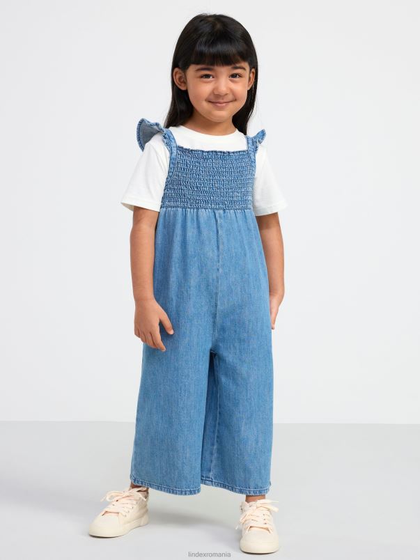 îmbrăcăminte VHZ2F3810 salopetă din denim cu halat copii denim Lindex